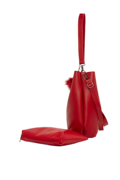 Zoozie Bags Bandolera Roja con Detalles de Flecos